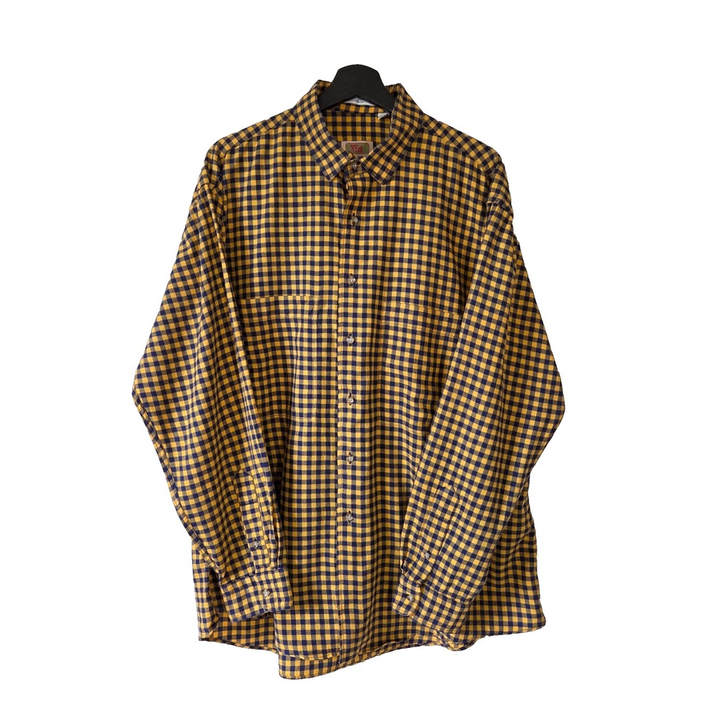 Vtg 80s Gitman Brothers Flannel Shirt XL Imported Cotton & Wool Heritage